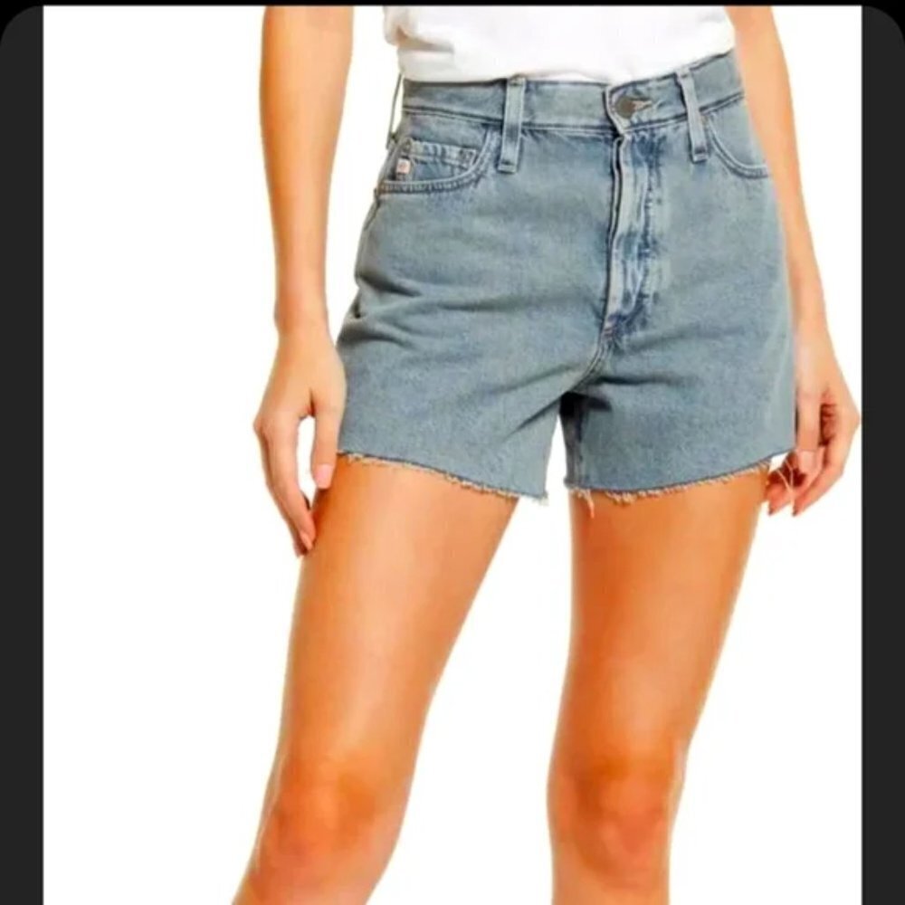 AG-ED Denim Alexxis High-Rise Wedgie Shorts